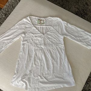 Thin Knit Deletta 3/4 Sleeve Blouse